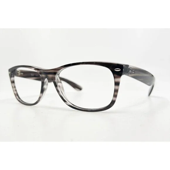 Ray-Ban RB 2132 New Wayfarer 6430/B1 Grey Striped Eyeglasses 55-18-145 Men